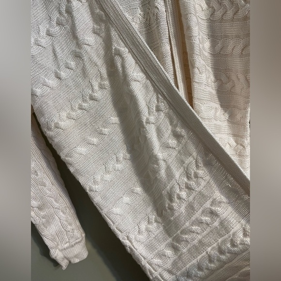 Lauren Ralph Lauren Womens Ivory Open Cardigan Knit size S/M - Picture 6 of 13